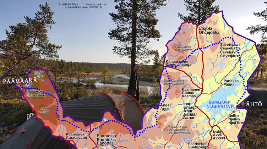 Hiking in Finland. Screenshot from Jussi Pusa's blog.